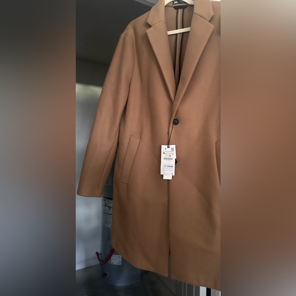 Zara Men Wool Blend Coat